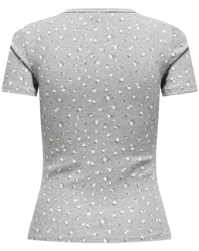 JDY - JDYLucky O-Neck T-Shirt - Light Grey Melange